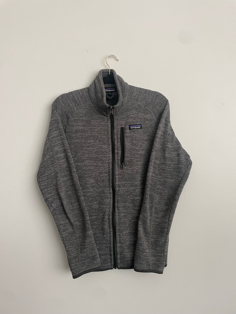 Patagonia Men’s Charcoal Heather Full-Zip Fleece Jacket